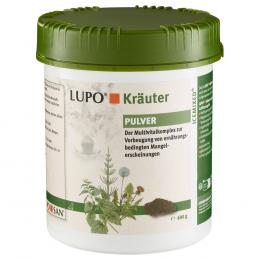 Angebot für LUPO Kräuter Pulver - 600 g - Kategorie Hund / Spezial- & Ergänzungsfutter / Haut & Fell / Pulver.  Lieferzeit: 1-2 Tage -  jetzt kaufen.