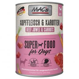 MAC's Adult Superfood 6 x 400 g - Kopffleisch & Karotte