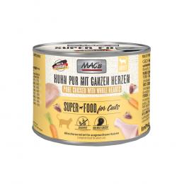 MAC´s Cat 6 x 200 g - Huhn PUR mit ganzen Geflügelherzen