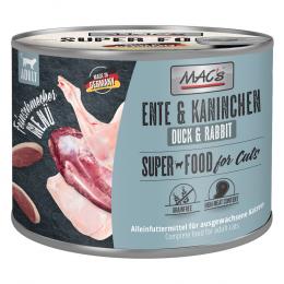 MAC´s Cat Feinschmecker 6 x 200 g - Ente & Kaninchen