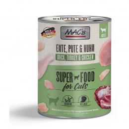 MAC's Cat Fleischmenü Ente, Pute und Huhn 12x800g