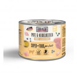 MAC's Cat Fleischmenü Pute, Rind und Heidelbeeren 12x200g