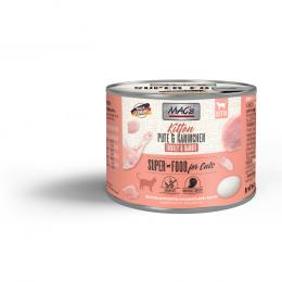 MAC's Cat Kitten 6 x 200 g - Kitten Pute & Kaninchen