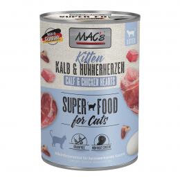 MAC's Cat Kitten Kalb und Hühnerherzen 6x400g