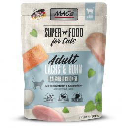 MAC´s Cat Pouch 6 x 300 g - Lachs & Huhn