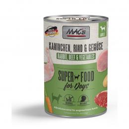 MAC's DOG Kaninchen, Rind & Gemüse 12x400g