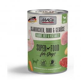 MAC's Dog Kaninchen, Rind und Gemüse 6x400g