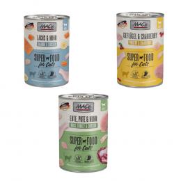 MAC´s Kombi-Paket 18 x 400 g Nassfutter - 6 x 400 g Lachs & Huhn + 6 x 400 Ente, Pute, Huhn + 6 x 400 g Geflügel & Cranberry