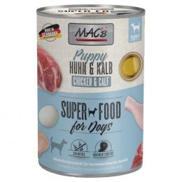 MAC's Puppy Superfood 6 x 400 g - Huhn & Kalb