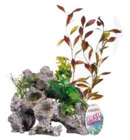 Marina Marina Deco Rock - Felsen Mit Pflanzen Gde. 13,5X11X16 Cm