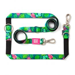 Max & Molly Multifunktionsleine Tropical - Größe M: 200 cm lang, 20 mm breit