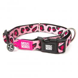 Max & Molly Smart ID Halsband Leopard Pink - Größe L: 39-62 cm Halsumfang, B 25 mm