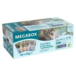 Megabox Bozita Häppchen in Soße Pouch 48 x 85 g - Mix (4 Sorten)