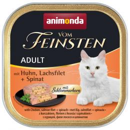 Angebot für Megapack animonda vom Feinsten Adult mit Schlemmerkern 72 x 100 g - Huhn, Lachsfilet & Spinat - Kategorie Katze / Katzenfutter nass / animonda vom Feinsten / Vom Feinsten Schale.  Lieferzeit: 1-2 Tage -  jetzt kaufen.