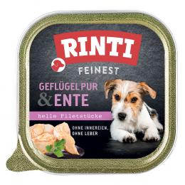 Megapack RINTI Feinest Schälchen 44 x 150 g - Geflügel pur & Ente