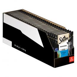 Megapack Sheba Varietäten Frischebeutel 28 x 85 g -  Delikatesse in Gelee mit Thunfisch