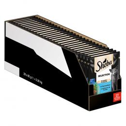 Megapack Sheba Varietäten Frischebeutel 28 x 85 g - Selection in Sauce mit Hochseefisch
