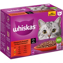 Megapack Whiskas 1+ Adult Frischebeutel 24 x 85 g - Klassische Auswahl in Sauce