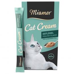 Miamor Cat Cream Geflügel-Cream - 6 x 15 g
