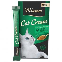 Miamor Cat Cream Huhn + Gemüse - Sparpaket: 55 x 15 g