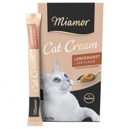 Miamor Cat Snack Leberwurst-Cream -Sparpaket 24 x 15 g