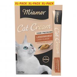 Miamor Cat Snack Leberwurst-Cream - Sparpaket: 60 x 16 g