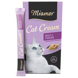 Miamor Cat Snack Malt-Cream & Käse -Sparpaket 24 x 15 g