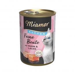 Miamor Feine Beute Kitten - Huhn und Lachs 12x 400g