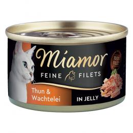 Miamor Feine Filets 1 x 100 g - Thunfisch  & Wachtelei in Jelly