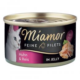 Miamor Feine Filets Dose 6 x 100 g - Huhn & Reis in Jelly