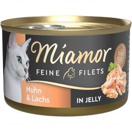 Miamor Feine Filets in Jelly Huhn und Lachs 24x100 g