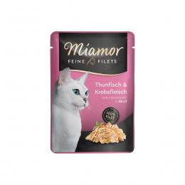 Miamor Feine Filets in Jelly Thun und Krebs 24x100g