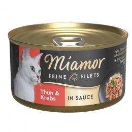 Miamor Feine Filets in Soße 24 x 85 g - Thunfisch & Krebs