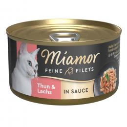 Miamor Feine Filets in Soße 24 x 85 g - Thunfisch & Lachs