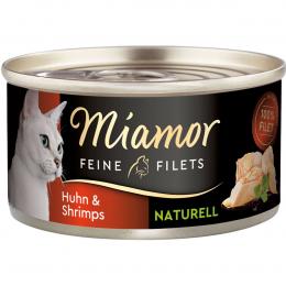 Miamor Feine Filets naturell Huhn und Shrimps 24x80g