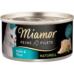 Miamor Feine Filets naturell Huhn und Thun 48x80g
