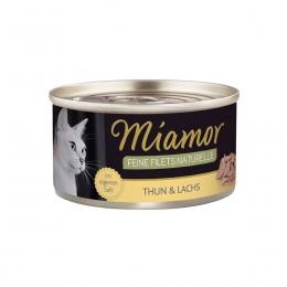 Miamor Feine Filets naturell Thun & Lachs 48x80g
