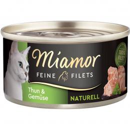 Miamor Feine Filets naturell Thun und Gemüse 48x80g