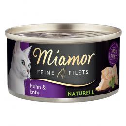 Miamor Feine Filets Naturelle 12 x 80 g - Huhn & Ente