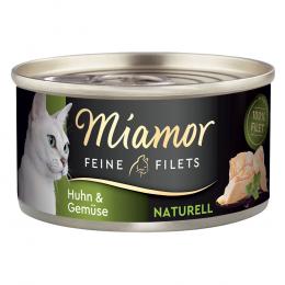 Miamor Feine Filets Naturelle 6 x 80 g - Huhn & Gemüse