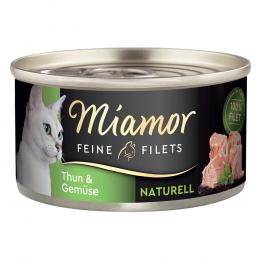 Miamor Feine Filets Naturelle 6 x 80 g - Thunfisch & Gemüse