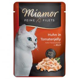 Miamor Feine Filets Pouch 6 x 100 g - Huhn in Tomatenjelly