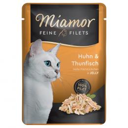 Miamor Feine Filets Pouch 6 x 100 g - Huhn & Thunfisch