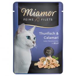 Miamor Feine Filets Pouch 6 x 100 g - Thunfisch & Calamari