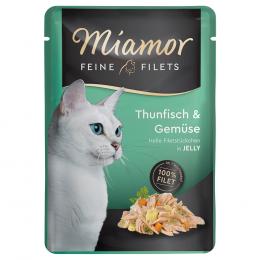 Miamor Feine Filets Pouch 6 x 100 g - Thunfisch & Gemüse