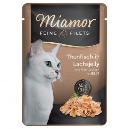 Angebot für Miamor Feine Filets Pouch 6 x 100 g - Thunfisch in Lachsjelly - Kategorie Katze / Katzenfutter nass / Miamor / Miamor Feine Filets.  Lieferzeit: 1-2 Tage -  jetzt kaufen.