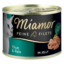 Miamor Feine Filets Probierpaket 12 x 185 g - Mixpaket (4 Sorten)