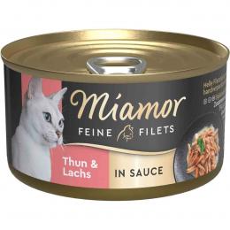 Miamor Feine Filets Thun und Lachs in Sauce 24x85 g