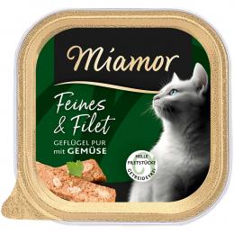 Miamor Feines und Filet Geflügel Pur mit Gemüse 16x100 g