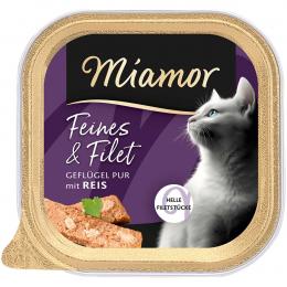Miamor Feines und Filet Geflügel Pur mit Reis 16x100 g